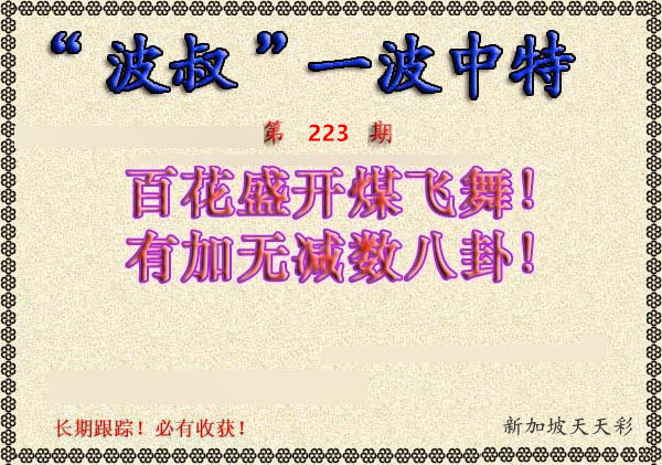 “波叔”一波中特